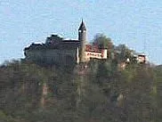 Blick auf die Burg Teck oberhalb von Kirchheim unter Teck