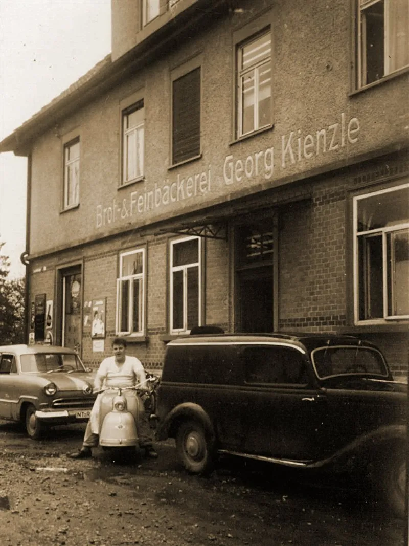 Die Bäckerei Kienzle in der Dieselstraße im Jahr 1956