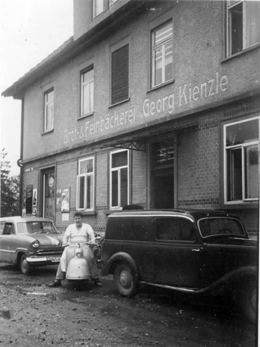 Die Bäckerei Kienzle in der Dieselstraße im Jahr 1956