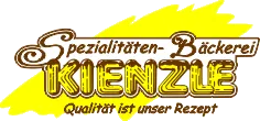 Das farbige Logo der Spezialitäten-Bäckerei Kienzle ab 1992